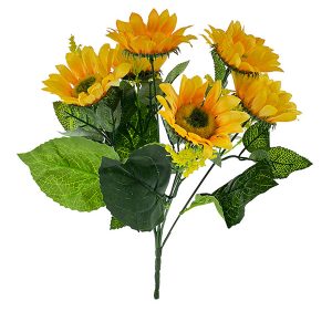 Kwiat Sztuczny - Bukiet słoneczników H266 (30 cm)