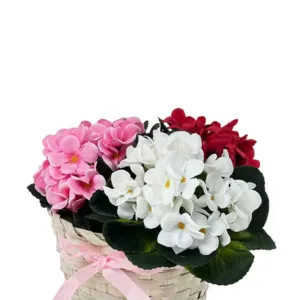 Kwiat Sztuczny - Prymulka/fiołek na piku H297  21 cm (6 kolorów)