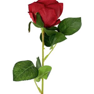 Róża pojedyncza "jak żywa" czerwona 50-11 (50 cm)
